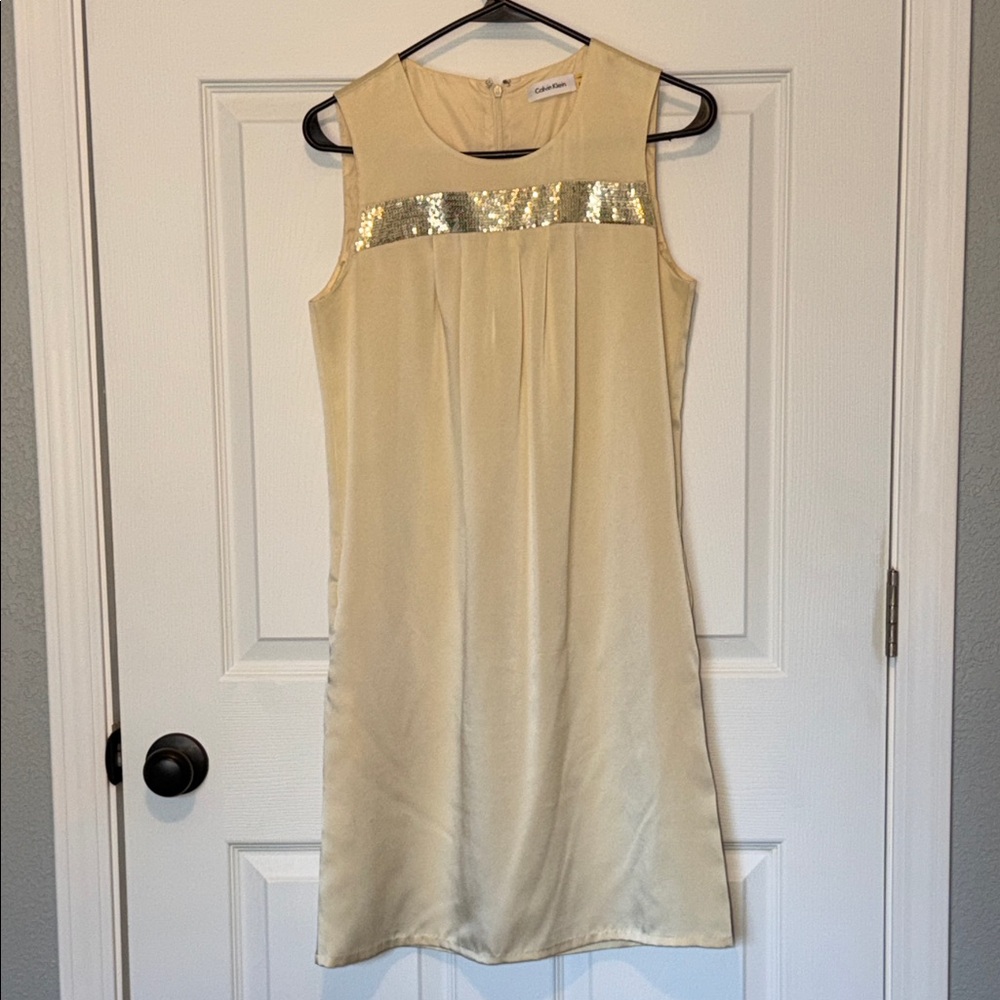 Calvin Klein Gold Accent Mini Dress
